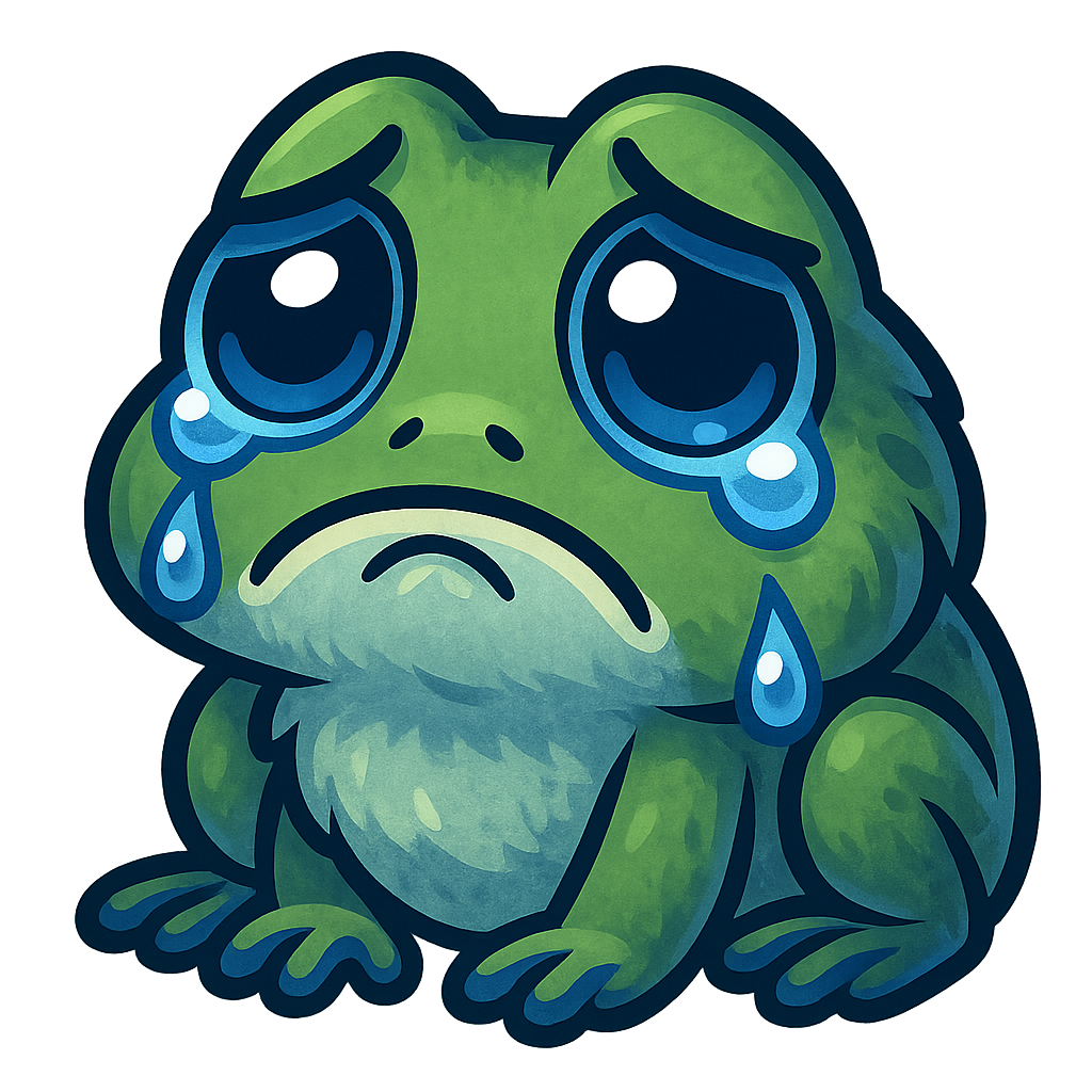 frog emote - sad
