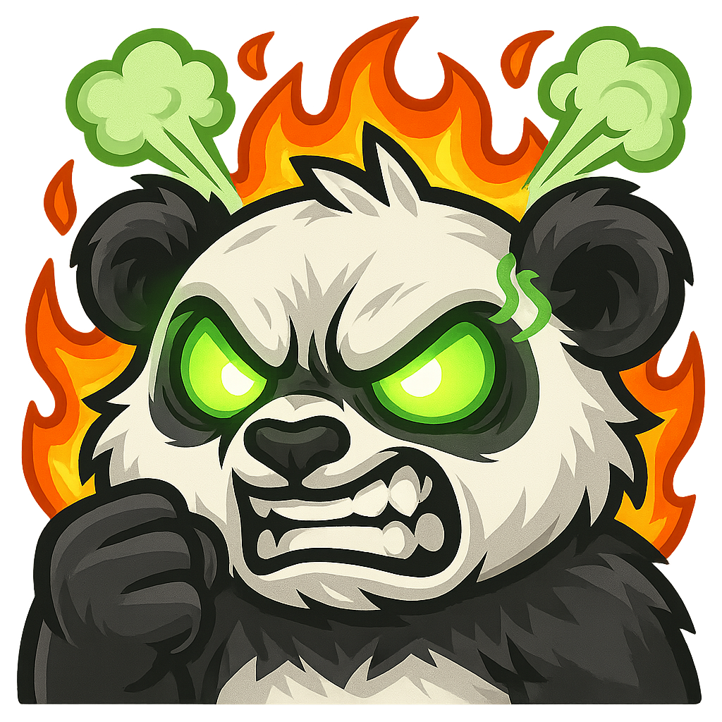 panda emote - rage