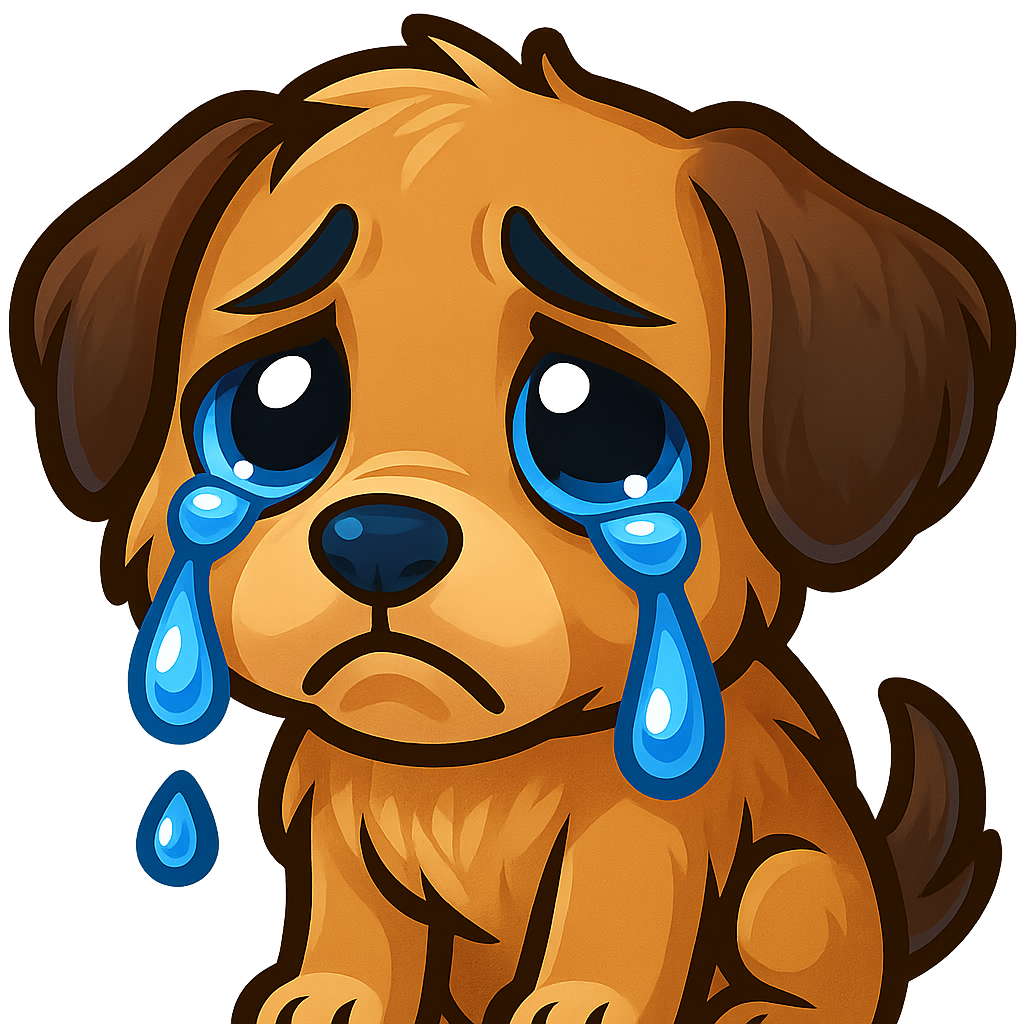 dog emote - sad