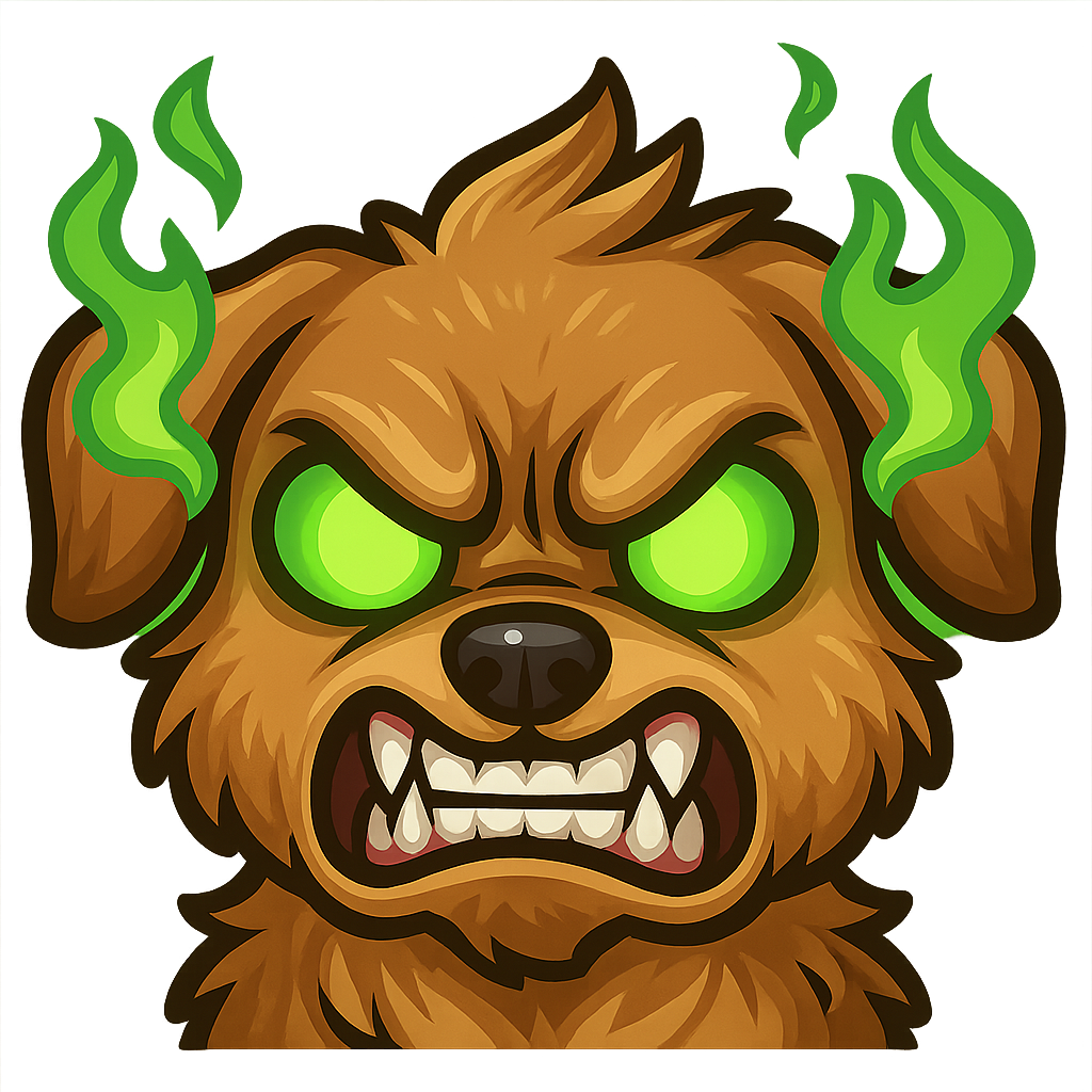 dog emote - rage