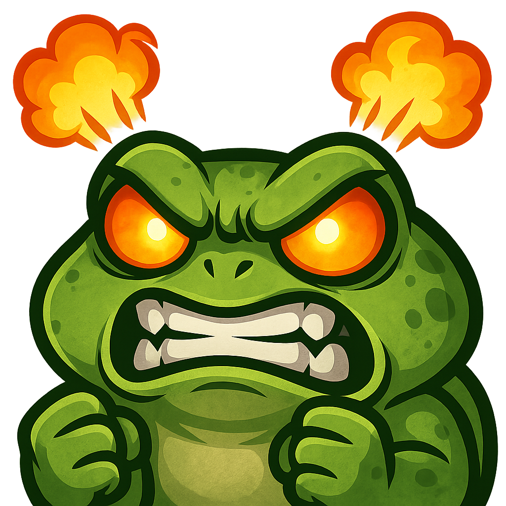 frog emote - rage