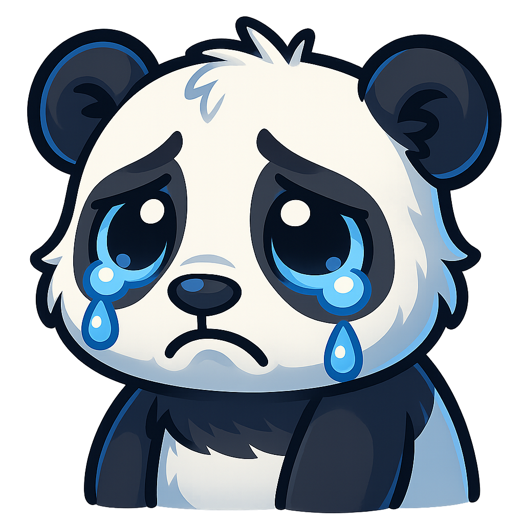panda emote - sad