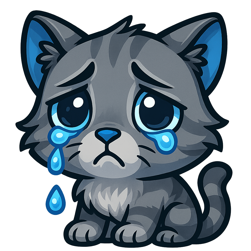 cat emote - sad